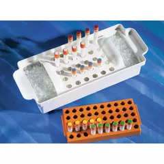PP cryogenic vial rack, holds 50 vials