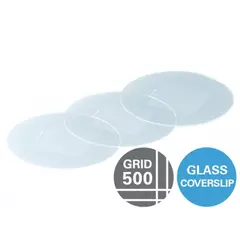 Gridded glass coverslips